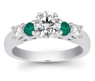 engagement ring emerald