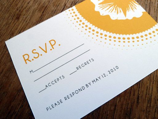 wedding guests rsvp